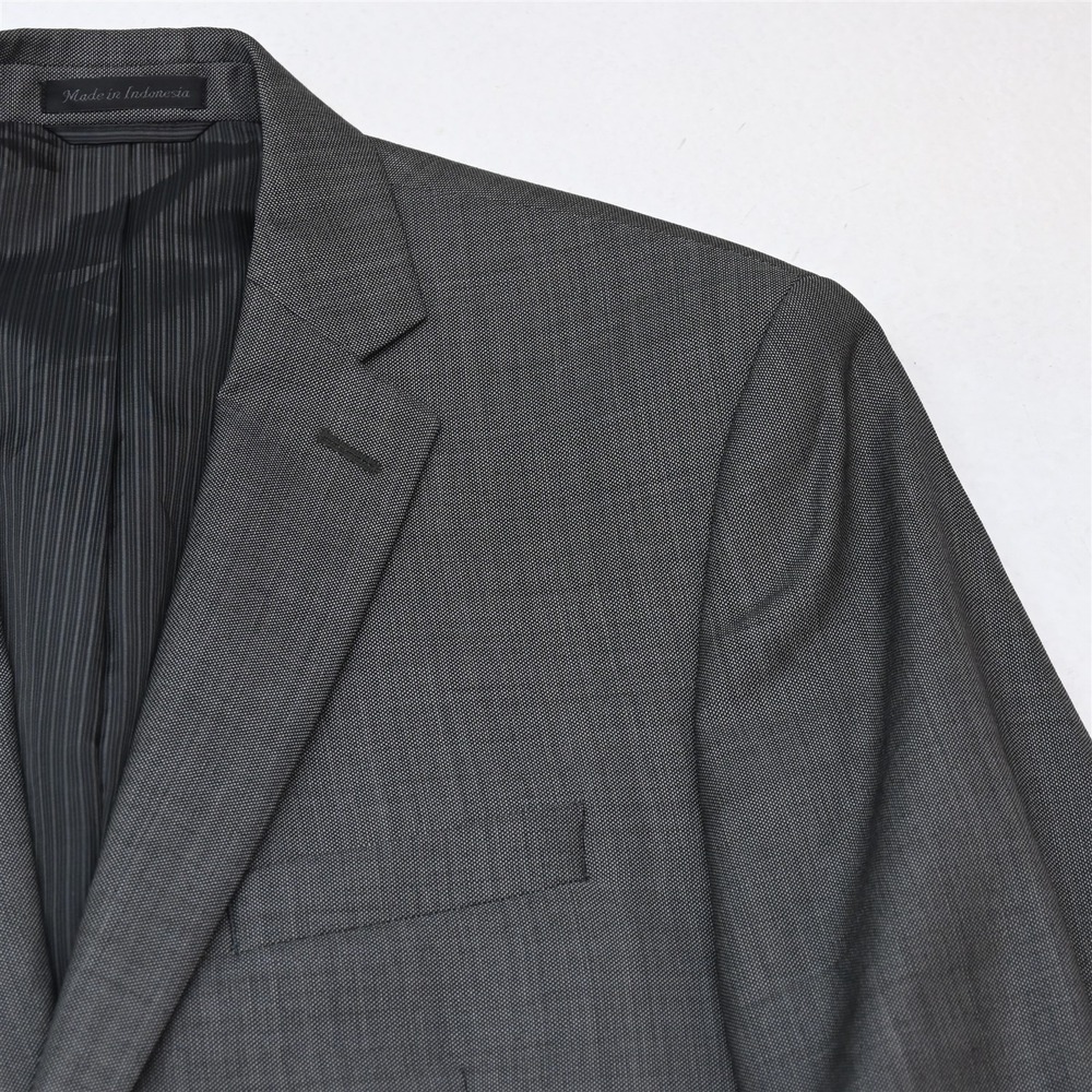 Calvin Klein 40R Gray 100% Wool Mens Blazer Suit Jacket Sport Coat